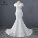 Sweetheart Boat neck style mermaid wedding dress