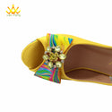 High-quality shoes and Bag Set in Yellow