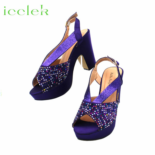 New Design African Women Shoes and Bag Set