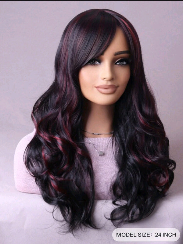 LydiaMFashions Wavy Curly Gradient Hair Wig