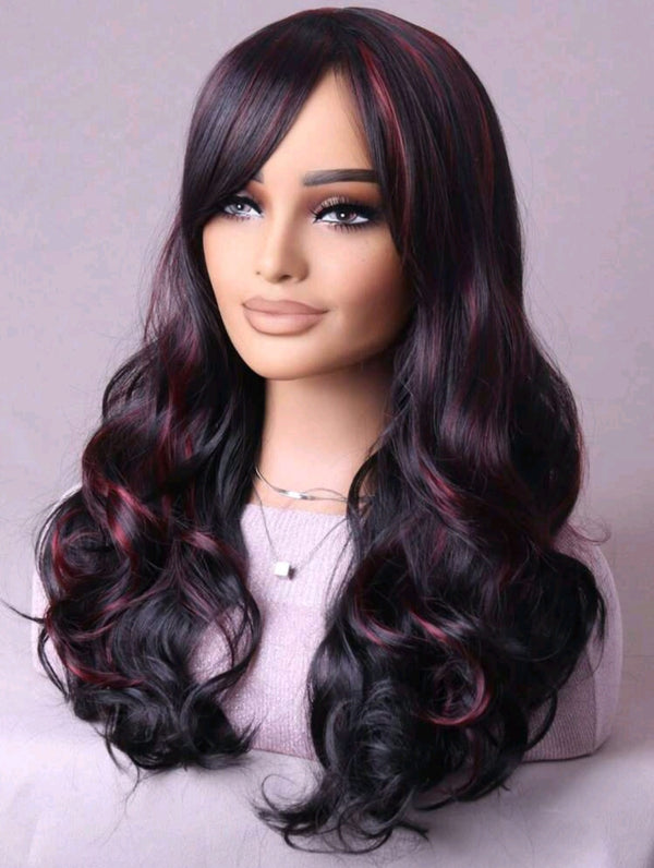 LydiaMFashions Wavy Curly Gradient Hair Wig