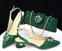 New Sale Italian Design Shoes With Matching Set- ED109