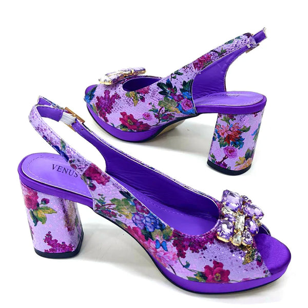 Italian Style Evening Party shoes And Bag Set New