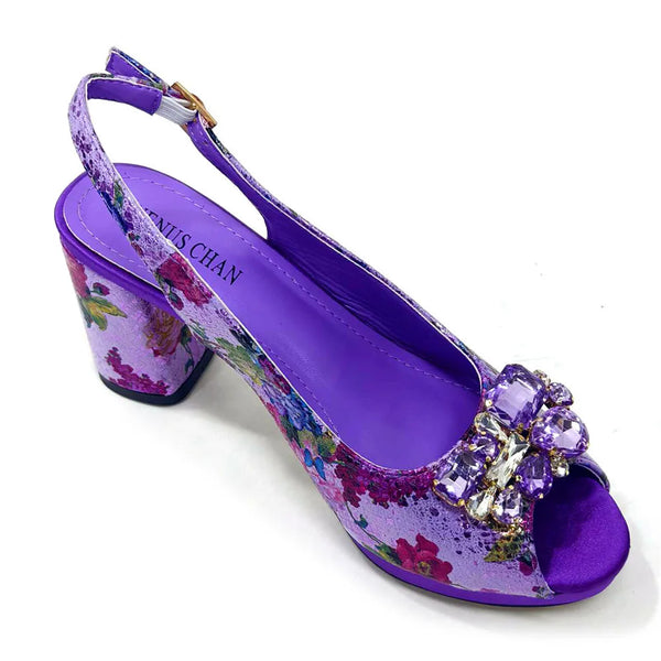 Italian Style Evening Party shoes And Bag Set New