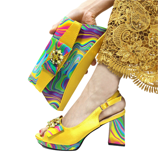 New Sale Italian Design Shoes With Matching Set- ED108