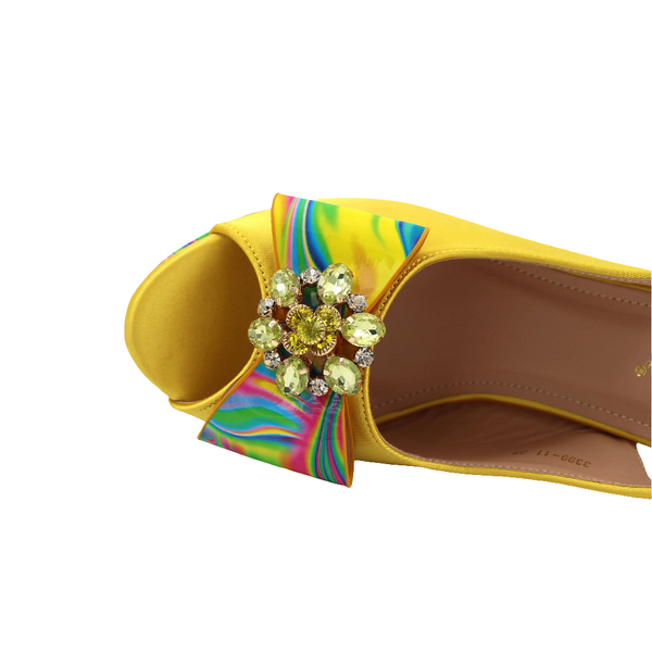 High-quality shoes and Bag Set in Yellow