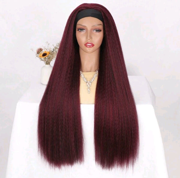 LydiaMFashions Kinky Straight Headband Wig new