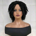 LydiaMFashions Short Dreadlock Wig Crochet Twist Curly Hair