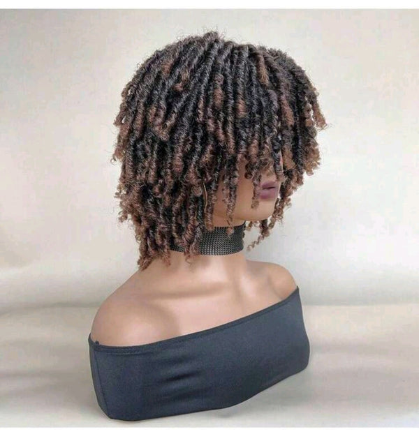 LydiaMFashions Short Dreadlock Wig Crochet Twist Curly Hair