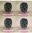 LydiaMFashions Short Dreadlock Wig Crochet Twist Curly Hair