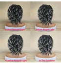 LydiaMFashions Short Dreadlock Twist Curly Hair Wig