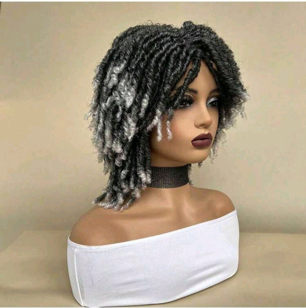 LydiaMFashions Short Dreadlock Wig Crochet Twist Curly Hair