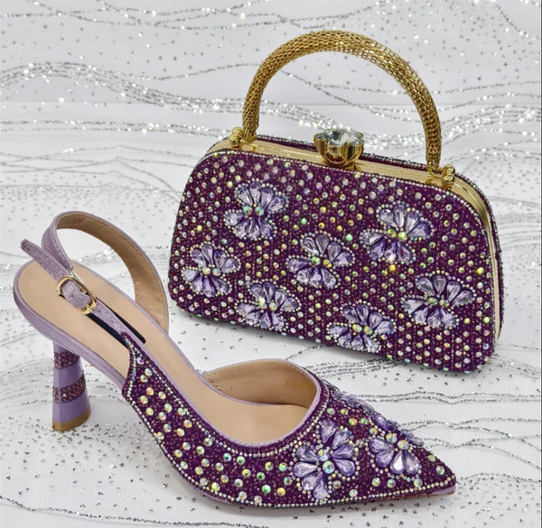 New Sale Italian Design Shoes With Matching Set- ED108