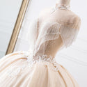 New Luxury High Neck Ball Gown Wedding Dress | EdleessFashion