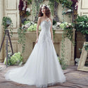 Elegant Sweetheart Wedding Dress with Brush Train | EdleessFashion