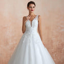 Princess A-line Wedding Dress with Sweep Train | EdleessFashion