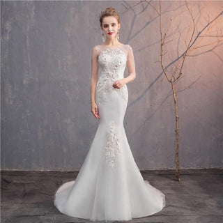 Elegant beautiful Mermaid Lace wedding dress | EdleessFashion