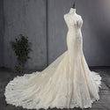 Luxury Tulle Mermaid Wedding Dresses with Court Train | EdleessFashion