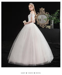 Elegant Boat Neck Off The Shoulder Wedding Ball Gown | EdleessFashion