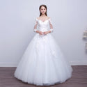 Elegant Applique Ball Gown Wedding Dress | EdleessFashion