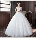 Sexy New Wedding Dress Elegant Boat Neck Gown - EdleessFashion