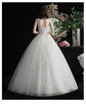 Beautiful Style High Neck Wedding Dress Ball Gown | EdleessFashion