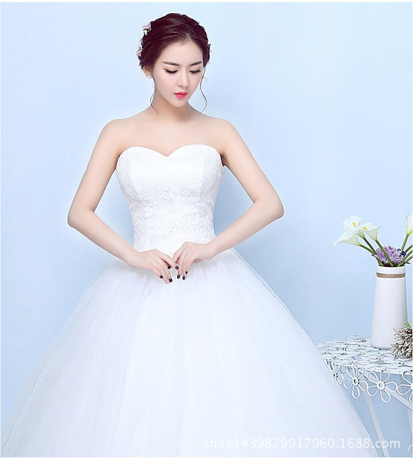 Wedding Dresses Luxury Lace White Ball Gown - EdleessFashion