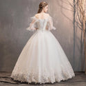 Elegant Lace Wedding Dresses Ball Gown Tassel | EdleessFashion