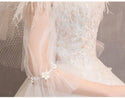 Elegant Lace Wedding Dresses Ball Gown Tassel | EdleessFashion