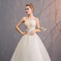 Sexy Strapless Lace Flower Lace Up Princess Ball Gown Regular / Plus Size | EdleessFashion