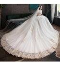 New Luxury Wedding Dress With  Sweep Train | EdleessFashion