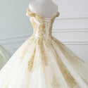 Gorgeous Ball Gown Wedding Dress with Beading | EdleessFashion