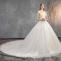 Sexy Strapless Lace Flower Lace Up Princess Ball Gown Regular / Plus Size | EdleessFashion