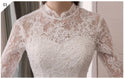 Sexy Lace High Neck New Wedding Dress Fashion Slim Embroidery Backless | EdleessFashion