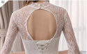 Sexy Lace High Neck New Wedding Dress Fashion Slim Embroidery Backless | EdleessFashion