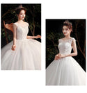 Sexy New Illusion Bride Dress Sweetheart Princess Simple Wedding Dresses - EdleessFashion