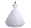 Sexy Lace Wedding Dress New Style Applique Wedding Dress Beading Ball Gown | EdleessFashion