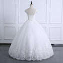 Sexy Lace Wedding Dress New Style Applique Wedding Dress Beading Ball Gown | EdleessFashion