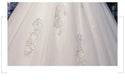 Sexy Tulle V-neck Lace Up Ball Gown Princess Wedding Dresses - EdleessFashion