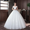 Sexy New Wedding Dress Elegant Boat Neck Gown - EdleessFashion