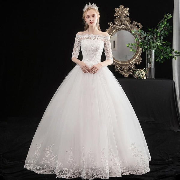 New Wedding Dress with Luxurious Lace | EdleessFashion