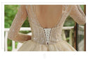 A-Line Luxury Appliques Beaded Wedding Gown | EdleessFashion