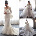 2 Pieces Luxury Wedding Dresses Detachable Train | EdleessFashion