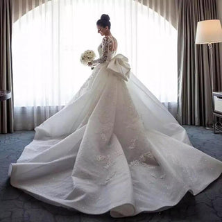 2 Pieces Luxury Wedding Dresses Detachable Train | EdleessFashion