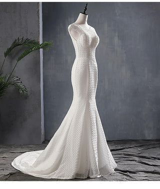 Mermaid Wedding Dress Luxury with Court Train | EdleessFashion