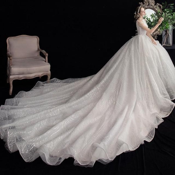 High Quality Luxury Lace Elegant Wedding Dress | EdleessFashion