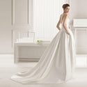 Elegant A-line Wedding Dress with Pocket / Bow | EdleessFashion