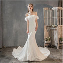 Sexy Lace Fish Tail Sweep Train Wedding Dress | EdleessFashion