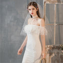 Sexy Lace Fish Tail Sweep Train Wedding Dress | EdleessFashion