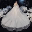 Luxury Princess Wedding Dress with Crystal Lace | EdleessFashion